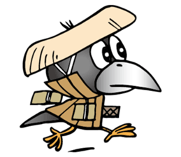 Wandering crow sticker #9814561