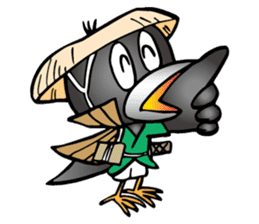 Wandering crow sticker #9814565