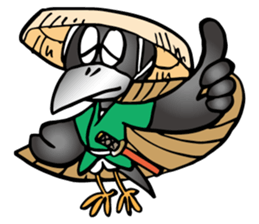 Wandering crow sticker #9814567