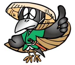 Wandering crow sticker #9814567