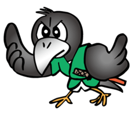 Wandering crow sticker #9814569