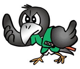 Wandering crow sticker #9814569