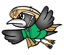 Wandering crow sticker #9814577