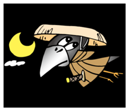 Wandering crow sticker #9814578
