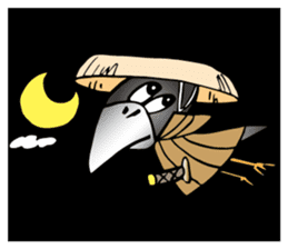Wandering crow sticker #9814578