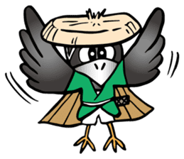 Wandering crow sticker #9814581