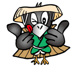 Wandering crow sticker #9814583