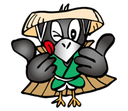 Wandering crow sticker #9814583