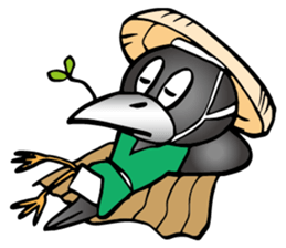 Wandering crow sticker #9814585