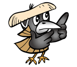 Wandering crow sticker #9814588