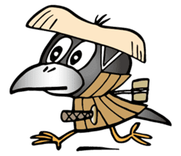 Wandering crow sticker #9814589