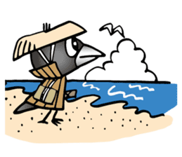 Wandering crow sticker #9814593