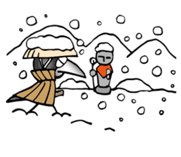 Wandering crow sticker #9814597