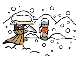 Wandering crow sticker #9814597