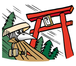 Wandering crow sticker #9814599