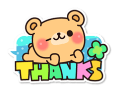 Use! Balloon seal bear sticker #9814617