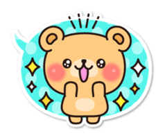 Use! Balloon seal bear sticker #9814633