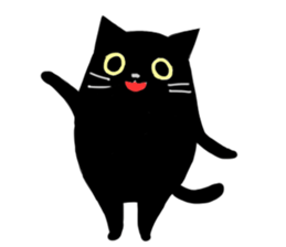 Versatile sticker of black cat sticker #9815080