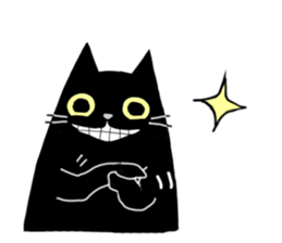 Versatile sticker of black cat sticker #9815101