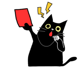 Versatile sticker of black cat sticker #9815106