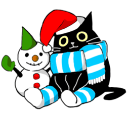 Versatile sticker of black cat sticker #9815119