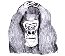 Gorilla of the gorilla sticker #9816161