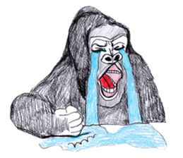 Gorilla of the gorilla sticker #9816164