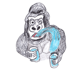 Gorilla of the gorilla sticker #9816170