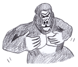 Gorilla of the gorilla sticker #9816172