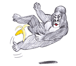 Gorilla of the gorilla sticker #9816173