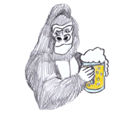 Gorilla of the gorilla sticker #9816176