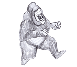 Gorilla of the gorilla sticker #9816180