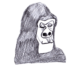 Gorilla of the gorilla sticker #9816183
