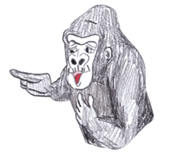 Gorilla of the gorilla sticker #9816186