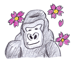 Gorilla of the gorilla sticker #9816188