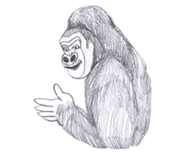 Gorilla of the gorilla sticker #9816190