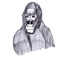 Gorilla of the gorilla sticker #9816193