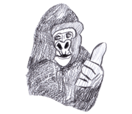 Gorilla of the gorilla sticker #9816195