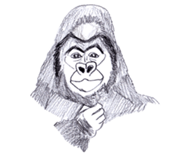 Gorilla of the gorilla sticker #9816197