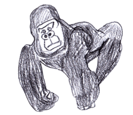 Gorilla of the gorilla sticker #9816199
