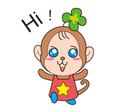 clovre monkey sticker #9816680