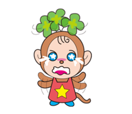 clovre monkey sticker #9816681