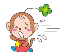 clovre monkey sticker #9816683
