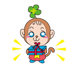 clovre monkey sticker #9816699