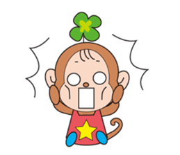 clovre monkey sticker #9816700
