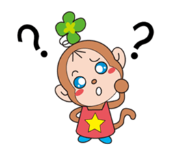 clovre monkey sticker #9816711