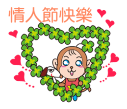 clovre monkey sticker #9816712