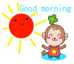clovre monkey sticker #9816717