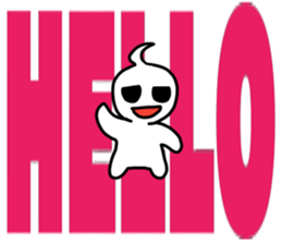 Big letter English sticker sticker #9816720