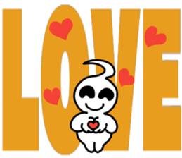 Big letter English sticker sticker #9816733